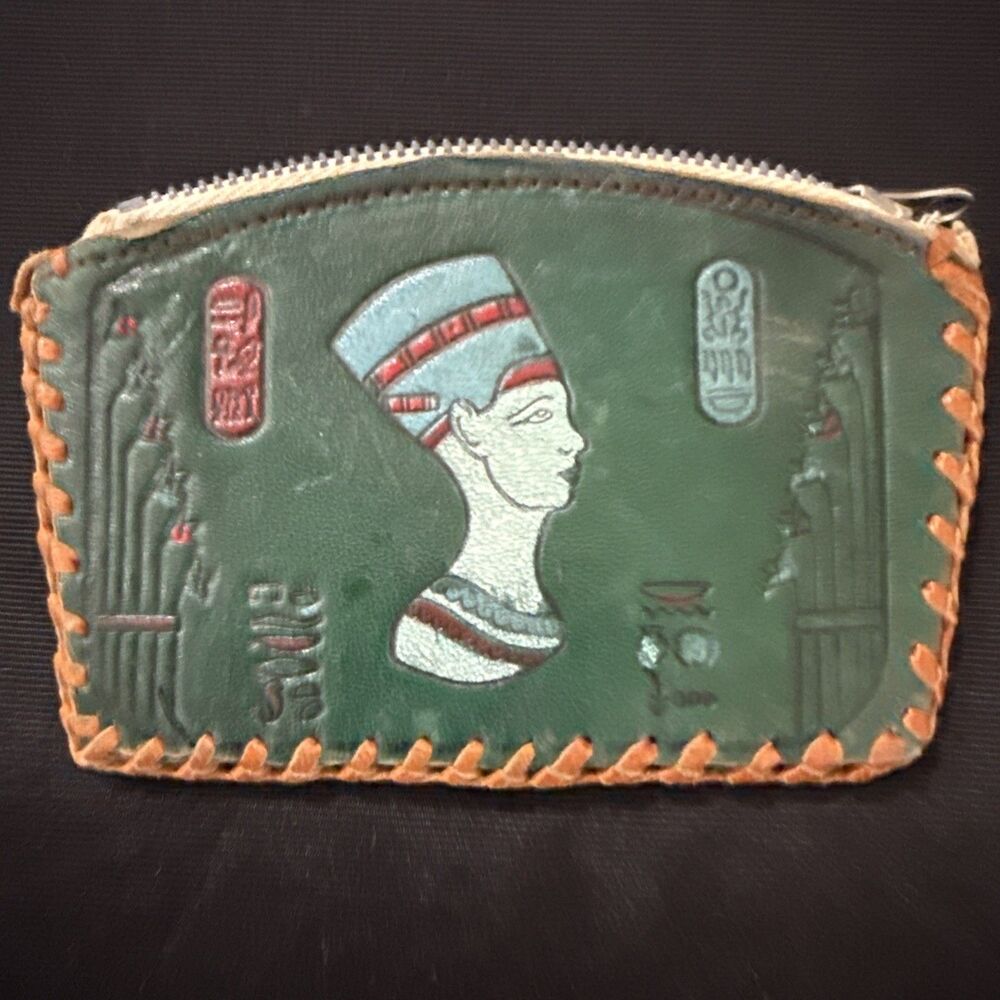 Vintage Egyptian Handmade Wallet  Coin or Card Purse